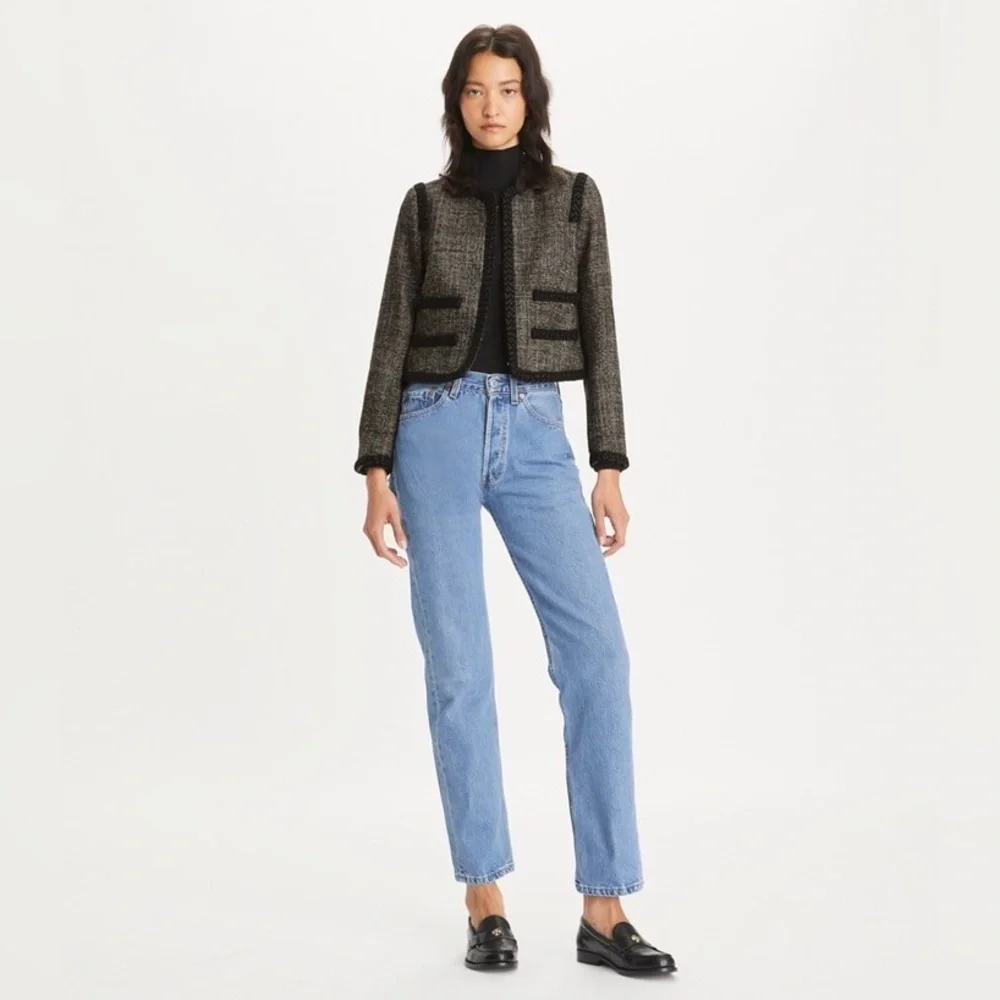 NWT $998 Tory Burch Tailored Wool Tweed Jacket